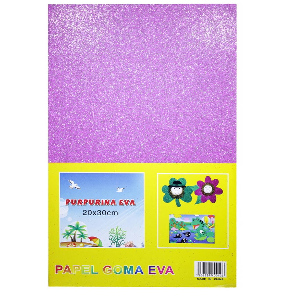 Gift To Love | A4 Glitter Foam Sheet Without Sticker | Color : Light Purple | Code : 00196LPE