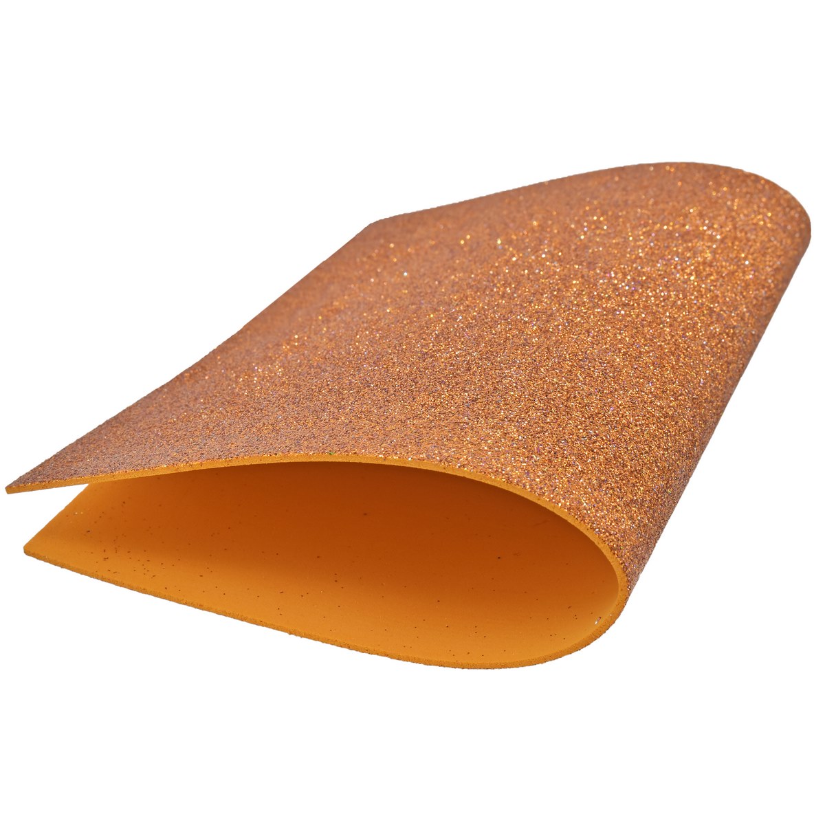 Gift To Love | A4 Glitter Foam Sheet Without Sticker | Color : Orange | Code : 00196OE