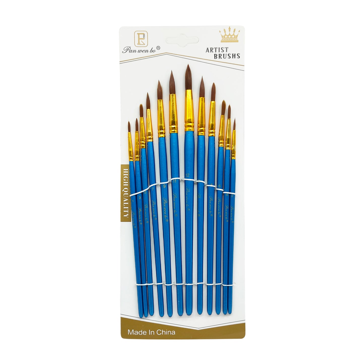Gift To Love | Paint Brush | Color : Blue | Pcs : 12 Pcs | Code : 12PBR