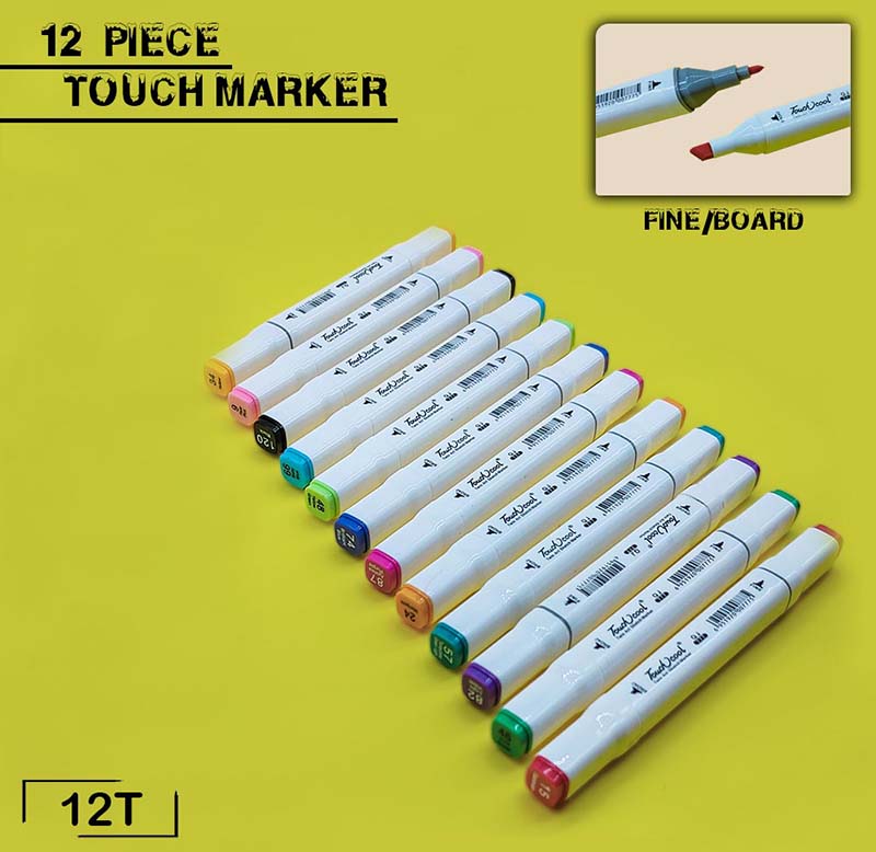 Gift To Love | Touch Cool Marker Set | Pcs : 12 Pcs | Code : 12T