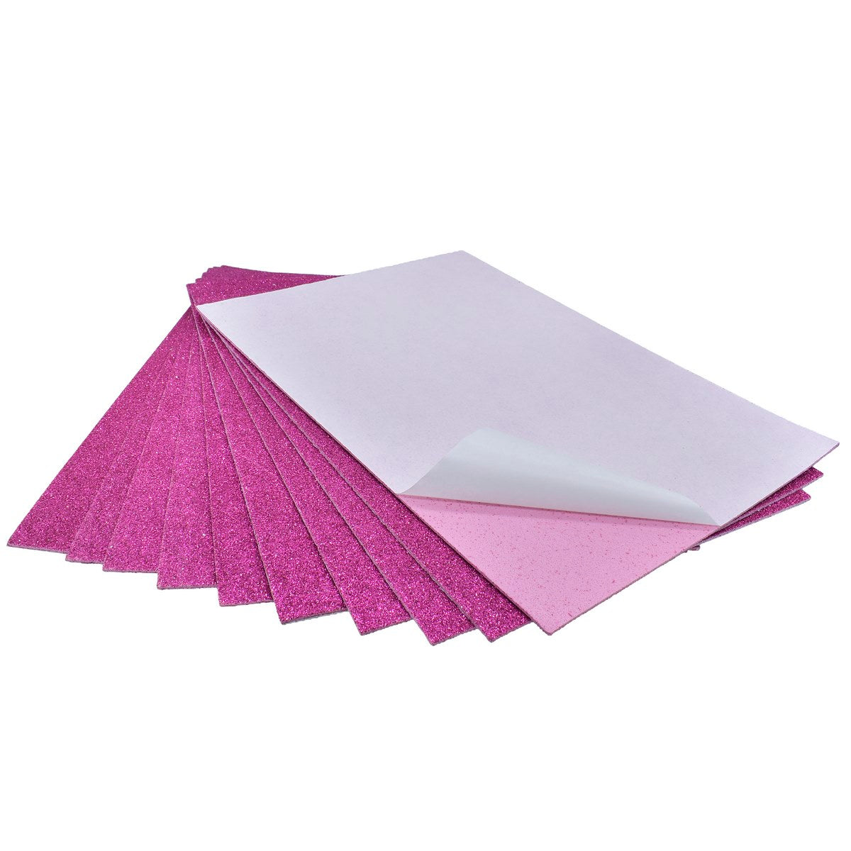 Gift To Love | A4 Glitter Foam Sheet With Sticker | Color : Rose Pink | Code : 26164RPK