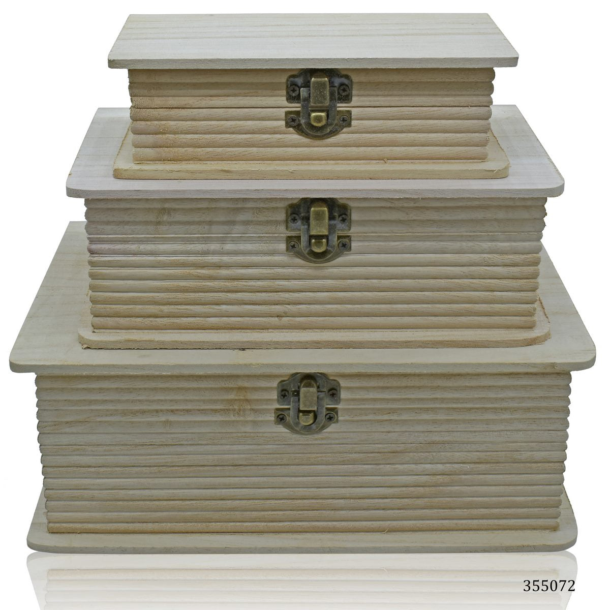 Gift To Love | Wooden Empty Box Books Safe | Pcs : Set Of 2 Pcs | Code : 355072