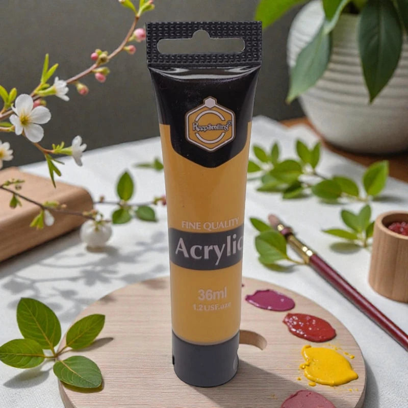 Gift To Love | Acrylic Paint Tube | Color : Shiny Gold | Size : 36 Ml | Code : 36A888