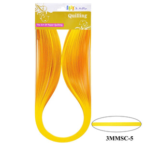 Gift To Love | Quilling Strip 3mm | Color : Mango Yellow | Size : 3 Mm | Code : 3MMSC-05