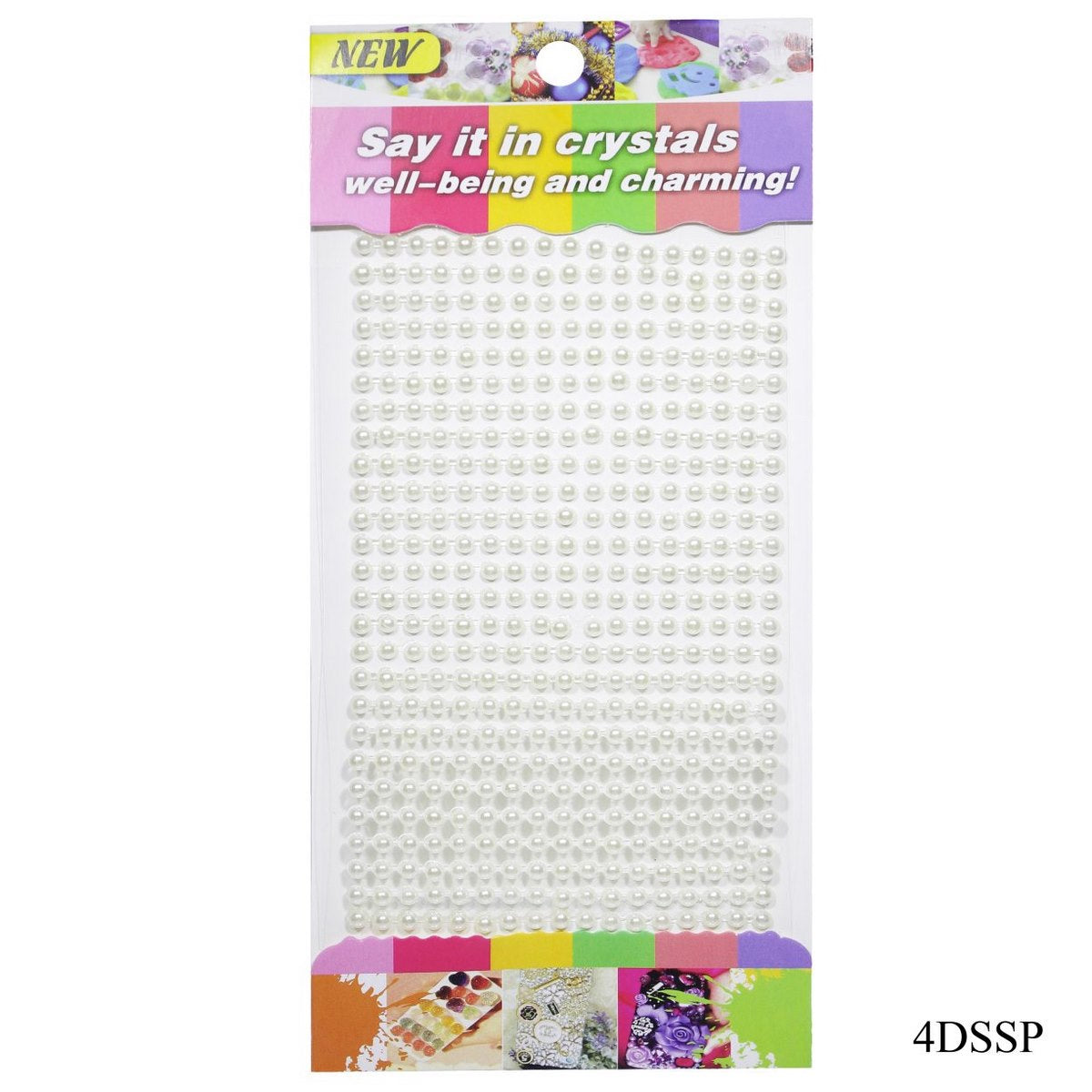 Gift To Love | Sticker Pearl | Size : 4 Mm | Code : 4DSSP