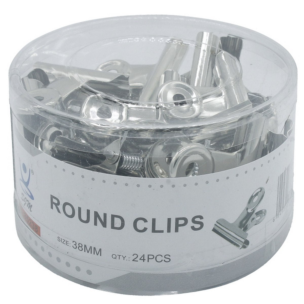 Gift To Love | Round Clips | Size : 38 Mm | Pcs : 24 Pcs Box | Code : 85238