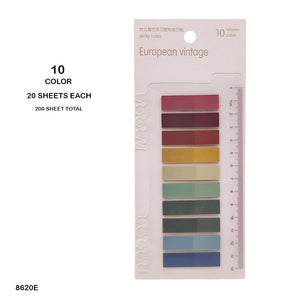 Gift To Love | Sticky Notes European Vintage | Pcs : 10 Color | Code : 8620E