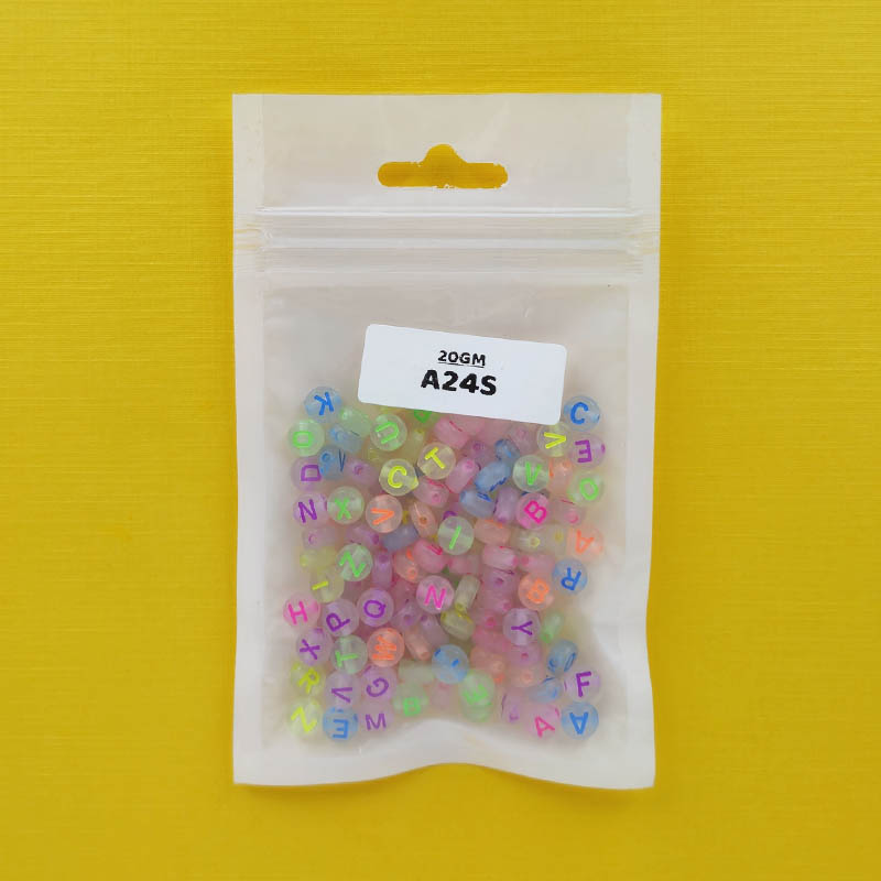Gift To Love | Bracelet Beads Plastic | Pcs : 20 Gm | Code : A24S