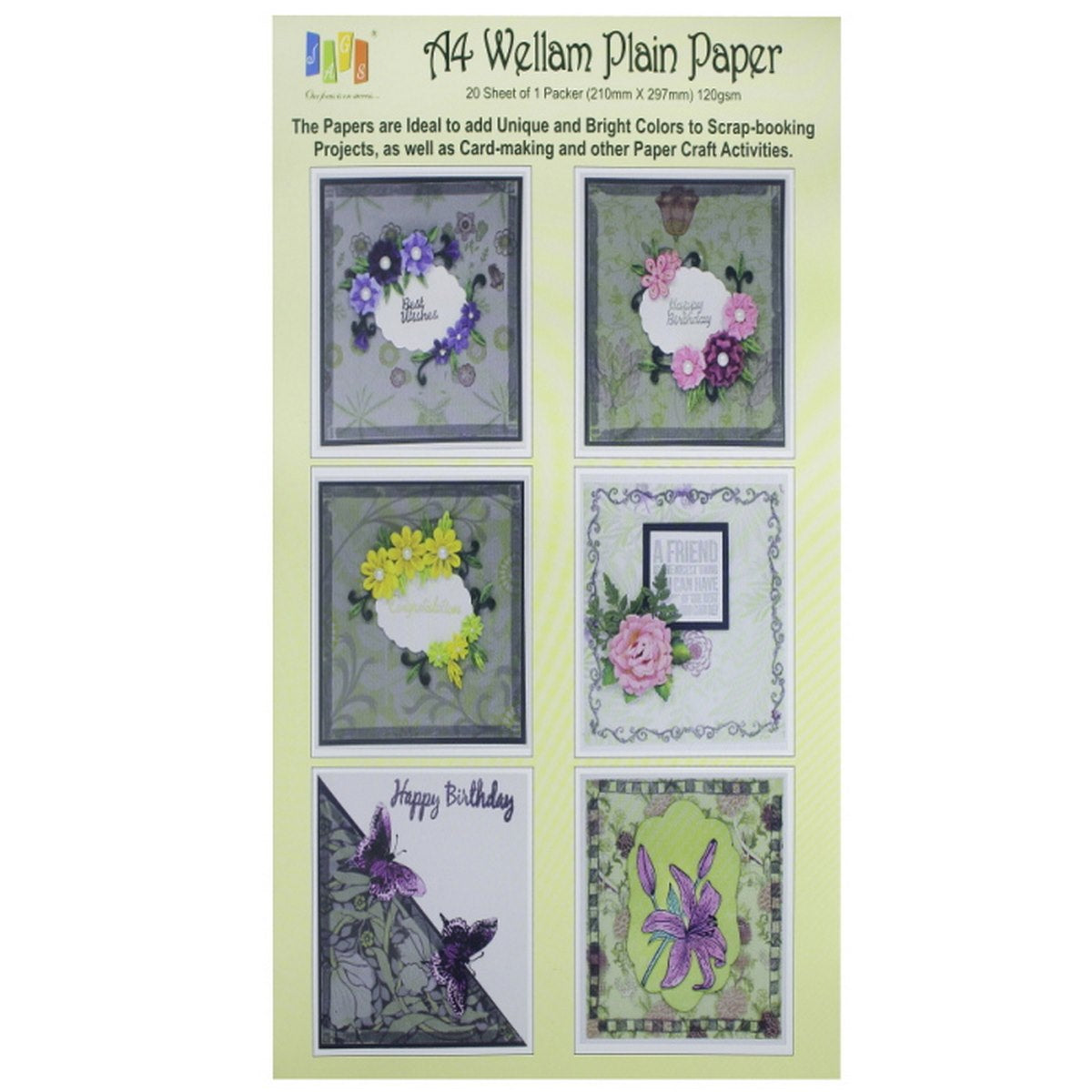 Gift To Love | Wellam Paper Plain A4 | Color : Yellow | Code : A4WPPYW