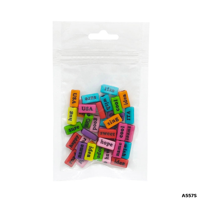 Gift To Love | Bracelet Beads Plastic | Pcs : 20 Gm | Code : A557S