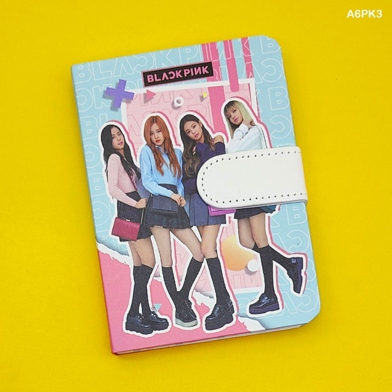 Gift To Love | Dairy Printed Magnetic | Color : Black Pink | Size : 14 Cm X 10 Cm | Code : A6PK3