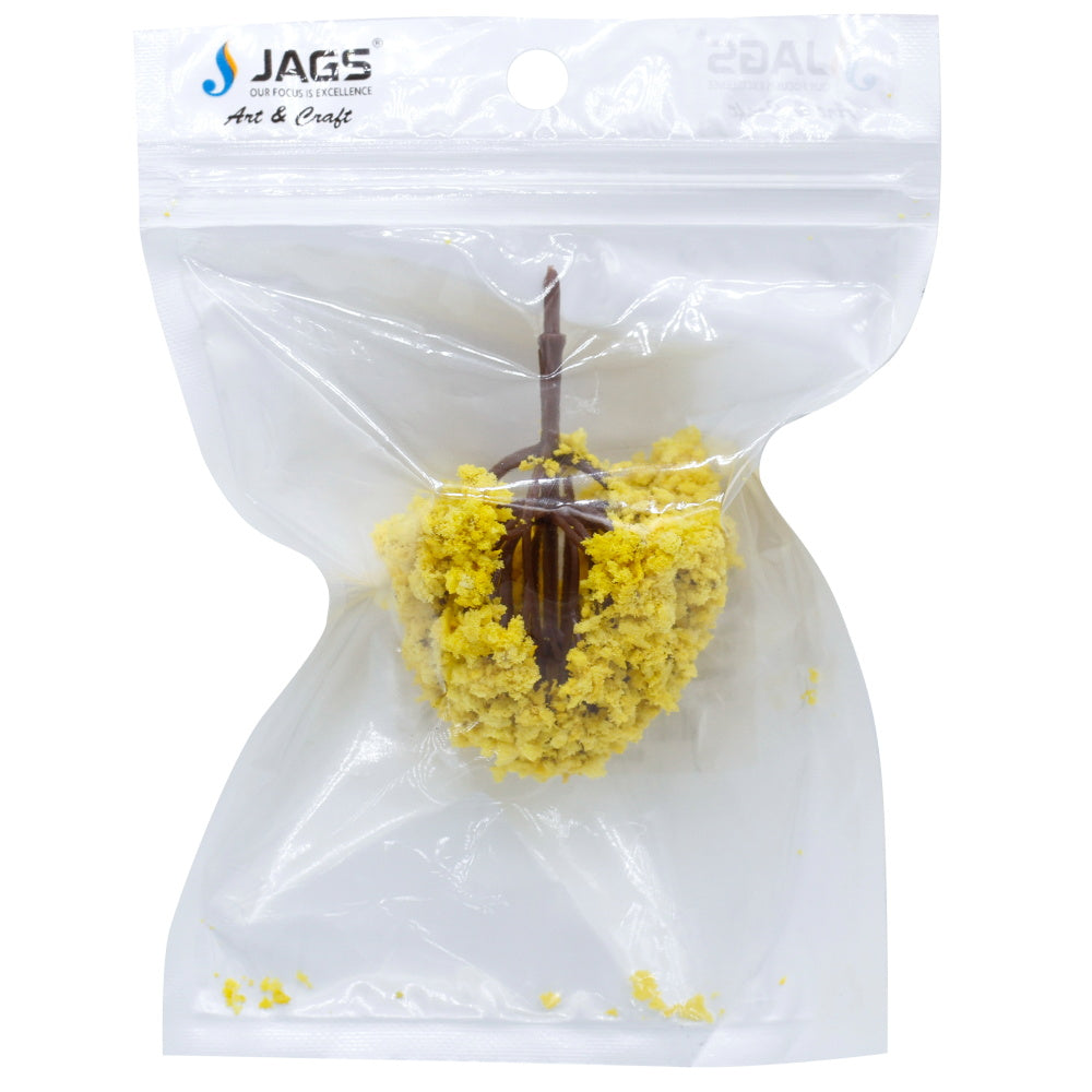 Gift To Love | Artificial Miniature Tree | Color : Yellow | Size : 6 Cm | Code : ACT-57