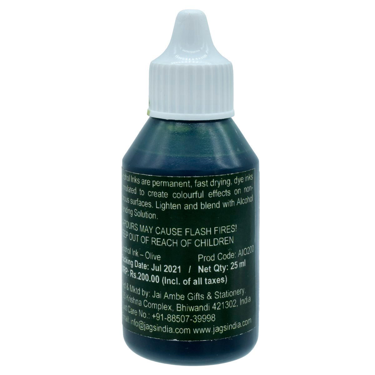 Gift To Love | Alcohol Ink | Color : Olive | Pcs : 25 Ml | Code : AIO200