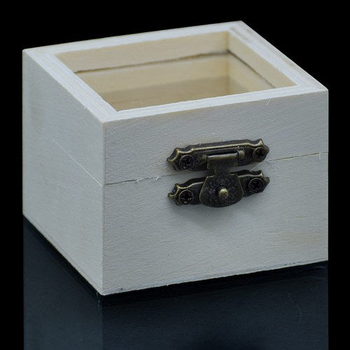 Gift To Love | Wooden Empty Box Small Top Window | Code : AM037