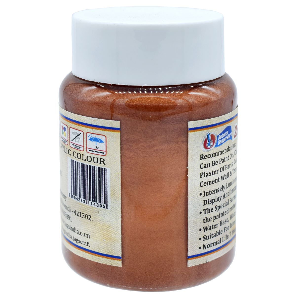 Gift To Love | Acrylic Metallic Colour | Color : Copper | Size : 45 Ml | Code : AMC402