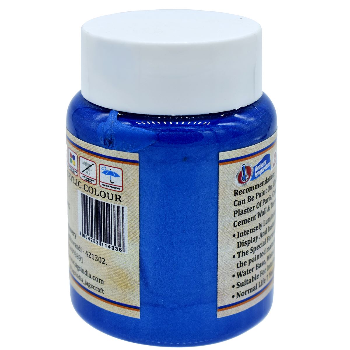 Gift To Love | Acrylic Metallic Colour | Color : Ultra Marine Blue | Size : 45 Ml | Code : AMC405