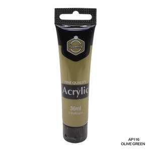 Gift To Love | Acrylic Paint Tube | Color : Olive Green | Size : 36 Ml | Code : AP116