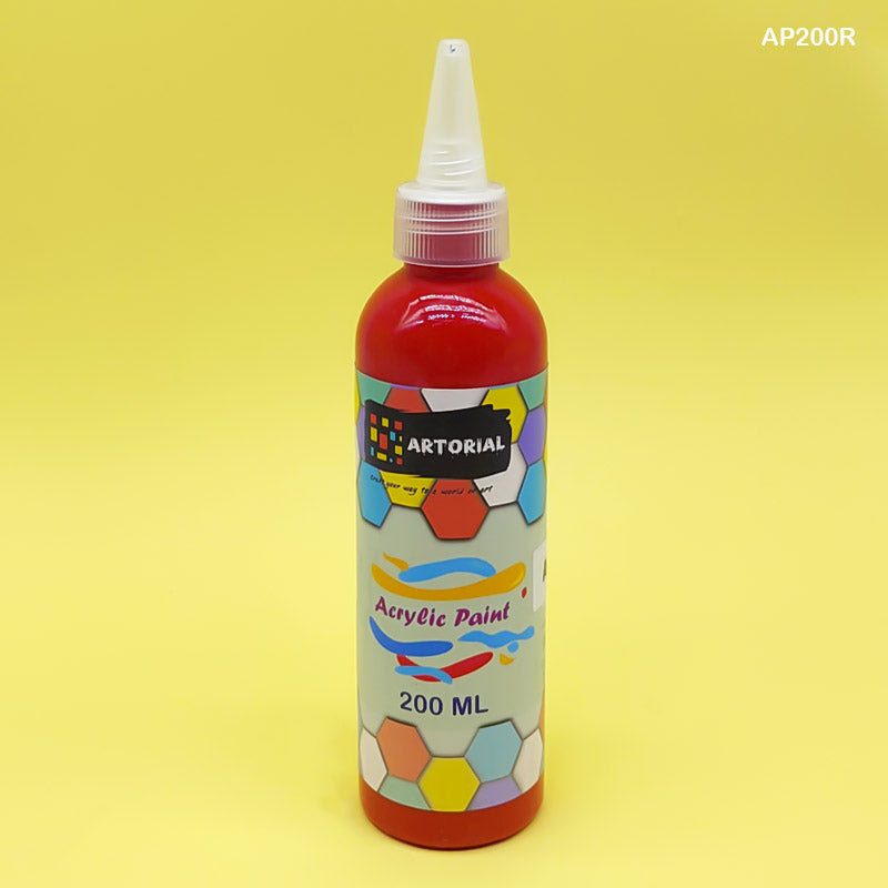 Gift To Love | Acrylic Paint | Color : Red | Size : 200 Ml | Code : AP200R