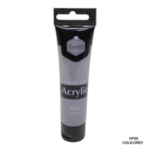 Gift To Love | Acrylic Paint Tube | Color : Cold Grey | Size : 36 Ml | Code : AP59