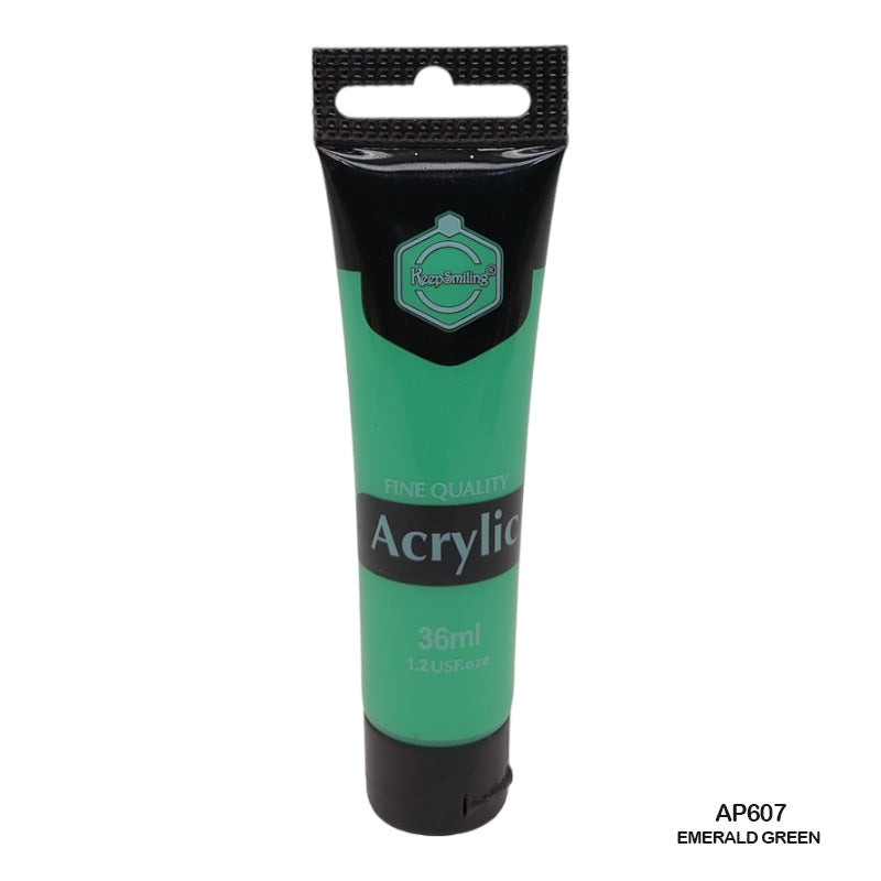 Gift To Love | Acrylic Paint Tube | Color : Emerald Green | Size : 36 Ml | Code : AP607