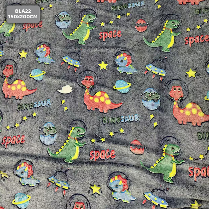 Gift To Love | Super Soft Night Glow In The Dark Blanket | Size : 150 Cm X 200 Cm | Code : BLA22
