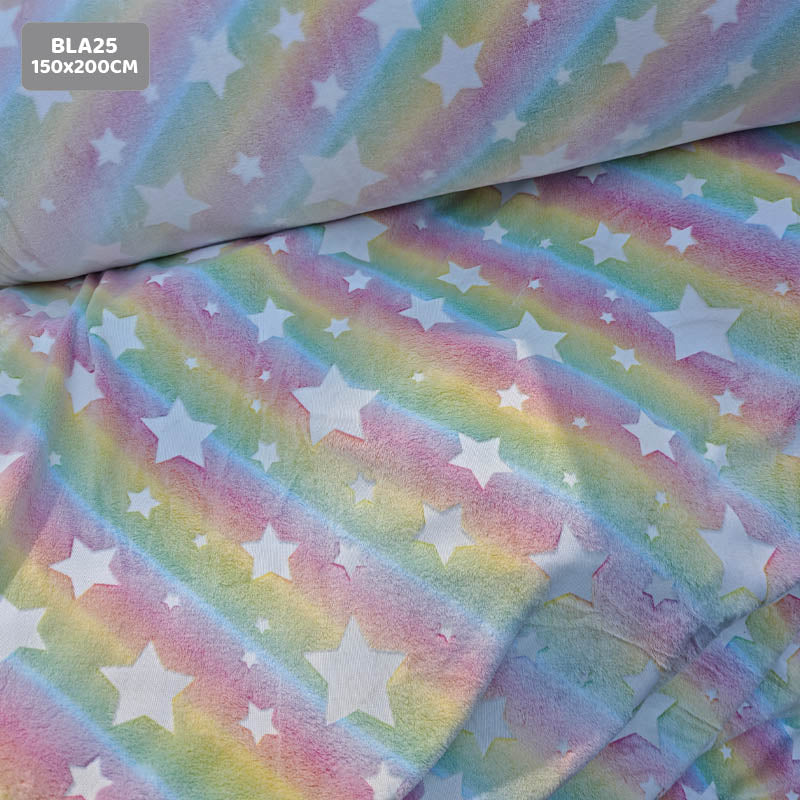 Gift To Love | Super Soft Night Glow In The Dark Blanket | Size : 150 Cm X 200 Cm | Code : BLA25