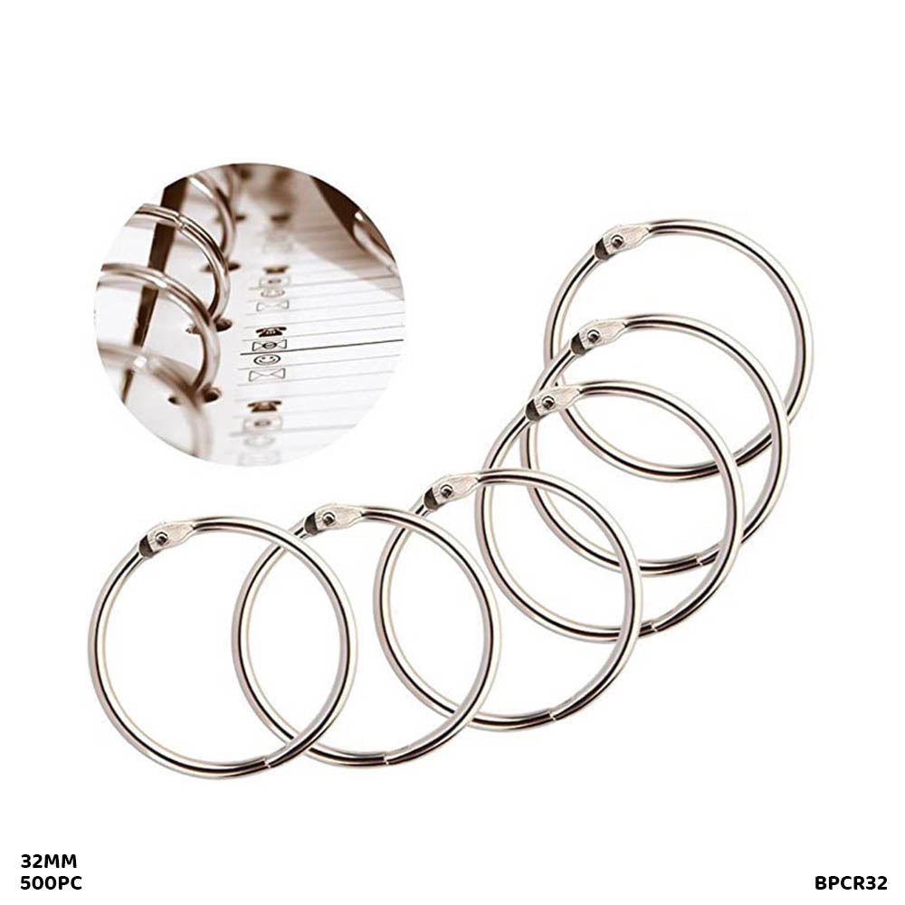 Gift To Love | Book Ring | Color : Silver | Size : 32 Mm | Pcs : 500 Pcs | Code : BPCR32