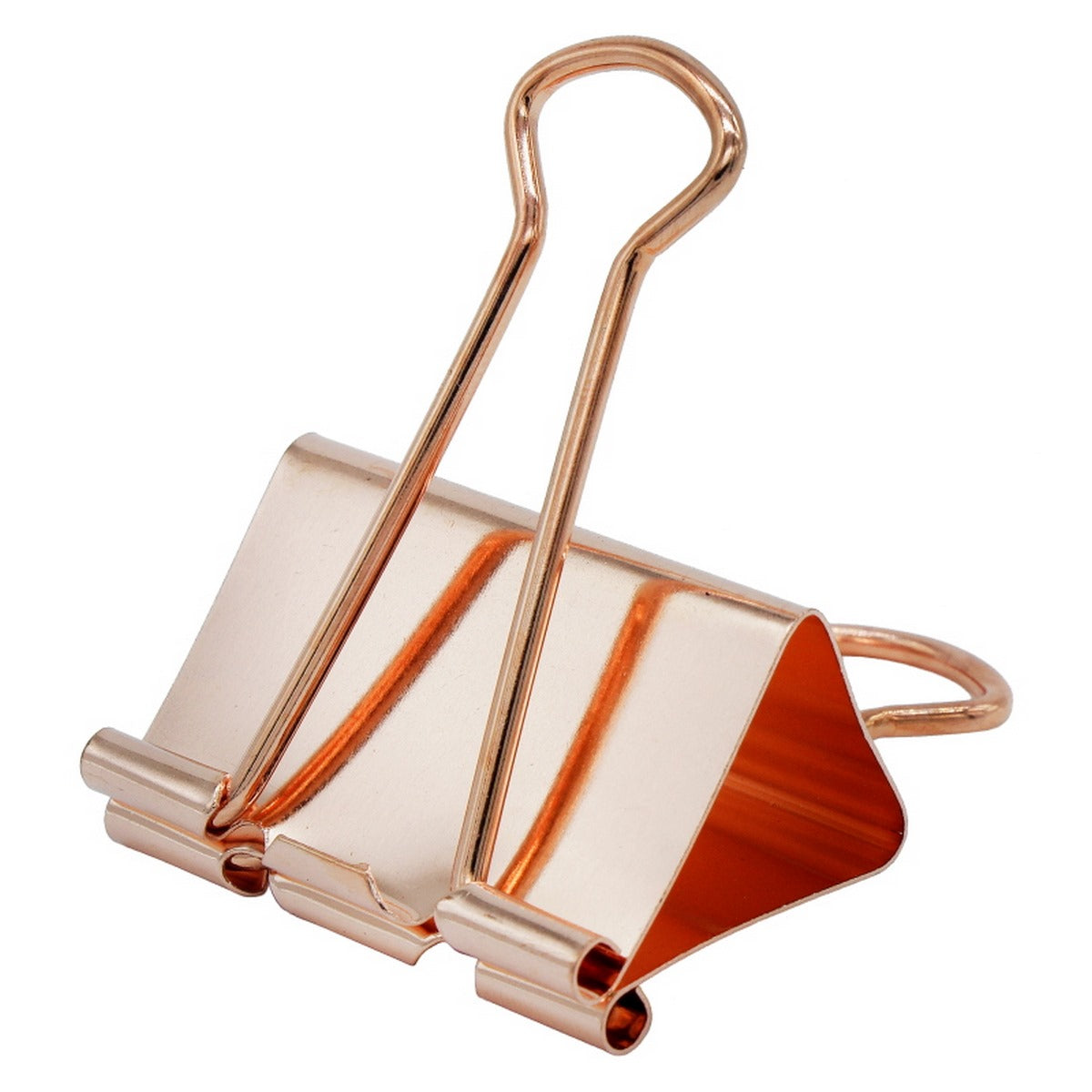 Gift To Love | Binder Clips | Color : Rose Gold | Size : 41 Mm | Pcs : 24 Pcs Box | Code : BRGC41MM