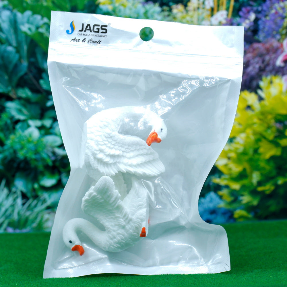 Gift To Love | Miniature Model Swans | Color : Mix Colour | Pcs : 2 Pcs | Code : C0213-5-1