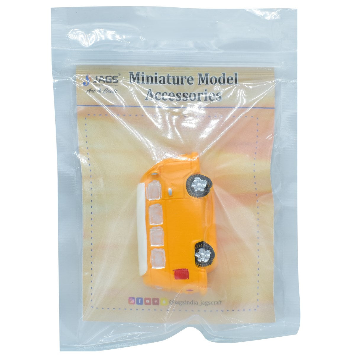 Gift To Love | Miniature Model Van Bus | Color : Orange | Code : C0404-B