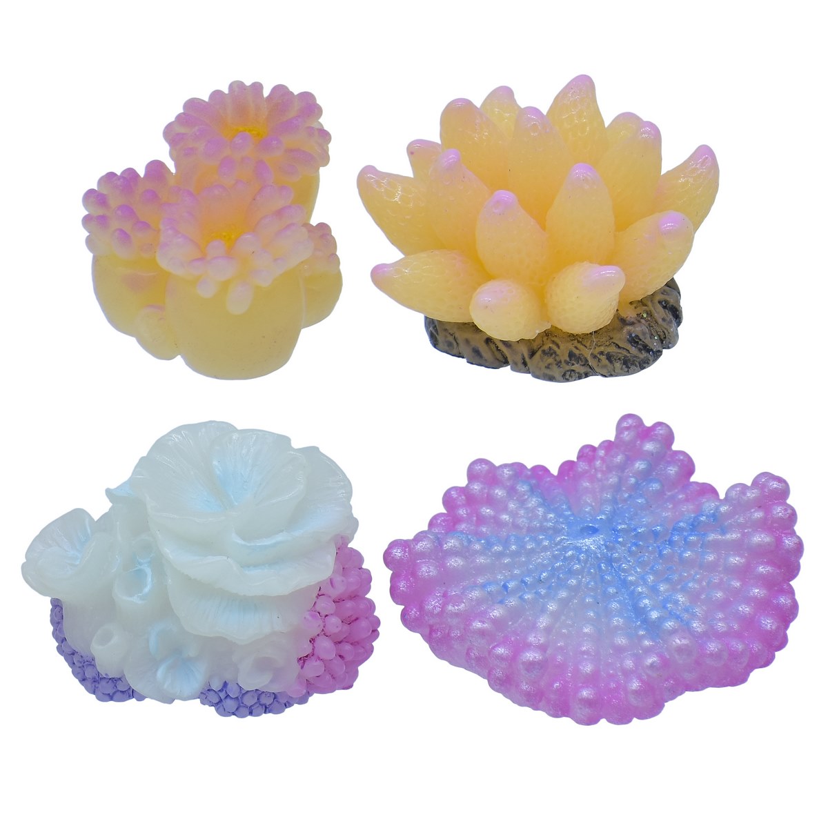 Gift To Love | Miniature Coral Sea Fish Plant | Pcs : 4 Pcs Set | Code : C1372-A