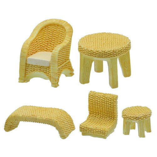 Gift To Love | Miniature Model Yellow Furniture 5 Pcs Set | Code : C2579-A