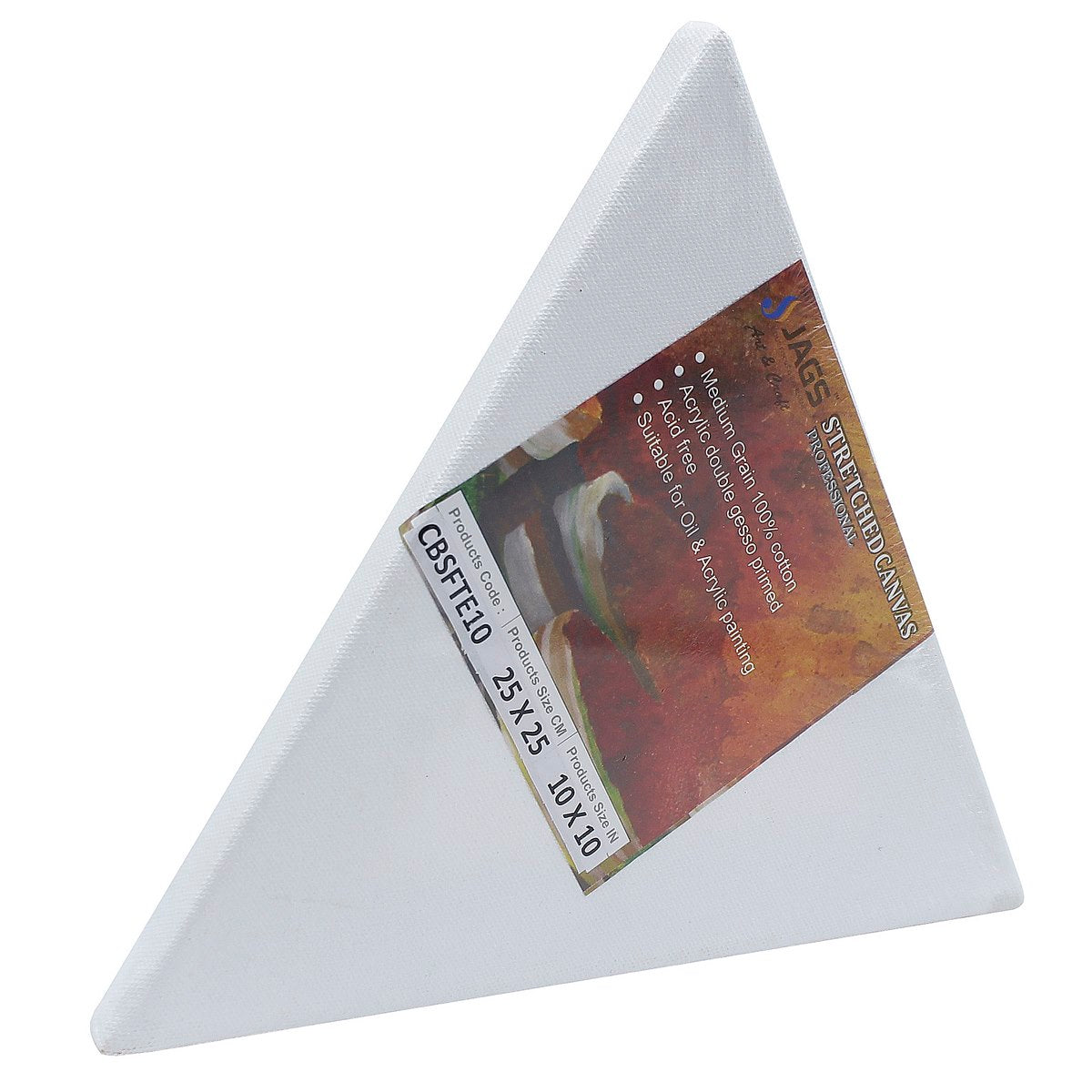 Gift To Love | Canvas Board Stretched Frame Triangle | Size : 10 | Code : CBSFTE10