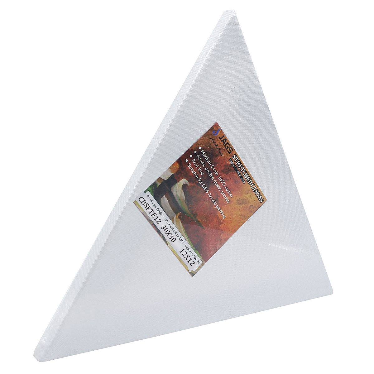Gift To Love | Canvas Board Stretched Frame Triangle | Size : 12 | Code : CBSFTE12