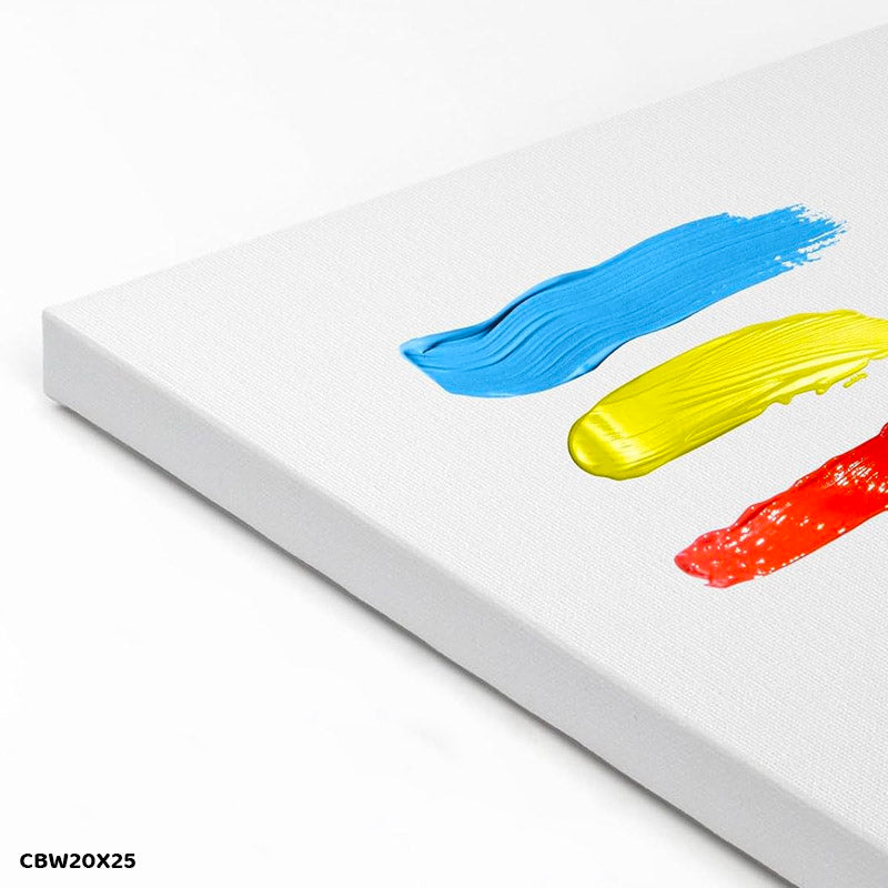 Gift To Love | Canvas Board Stretched | Color : White | Size : 20 X 25 Cm | Code : CBW20X25