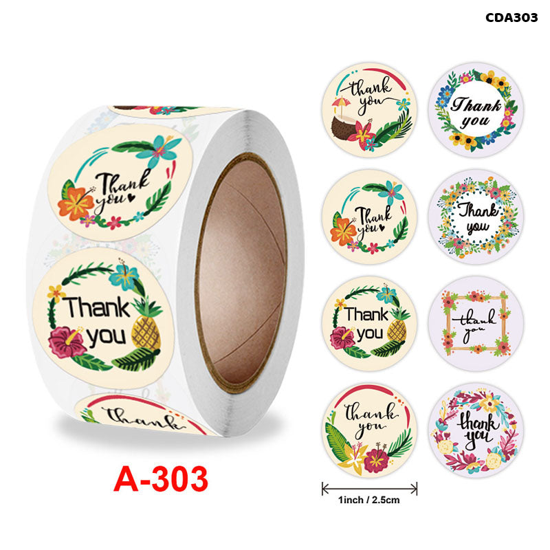 Gift To Love | Thank You & Greetings Tape | Size : 1 Inch | Code : CDA303