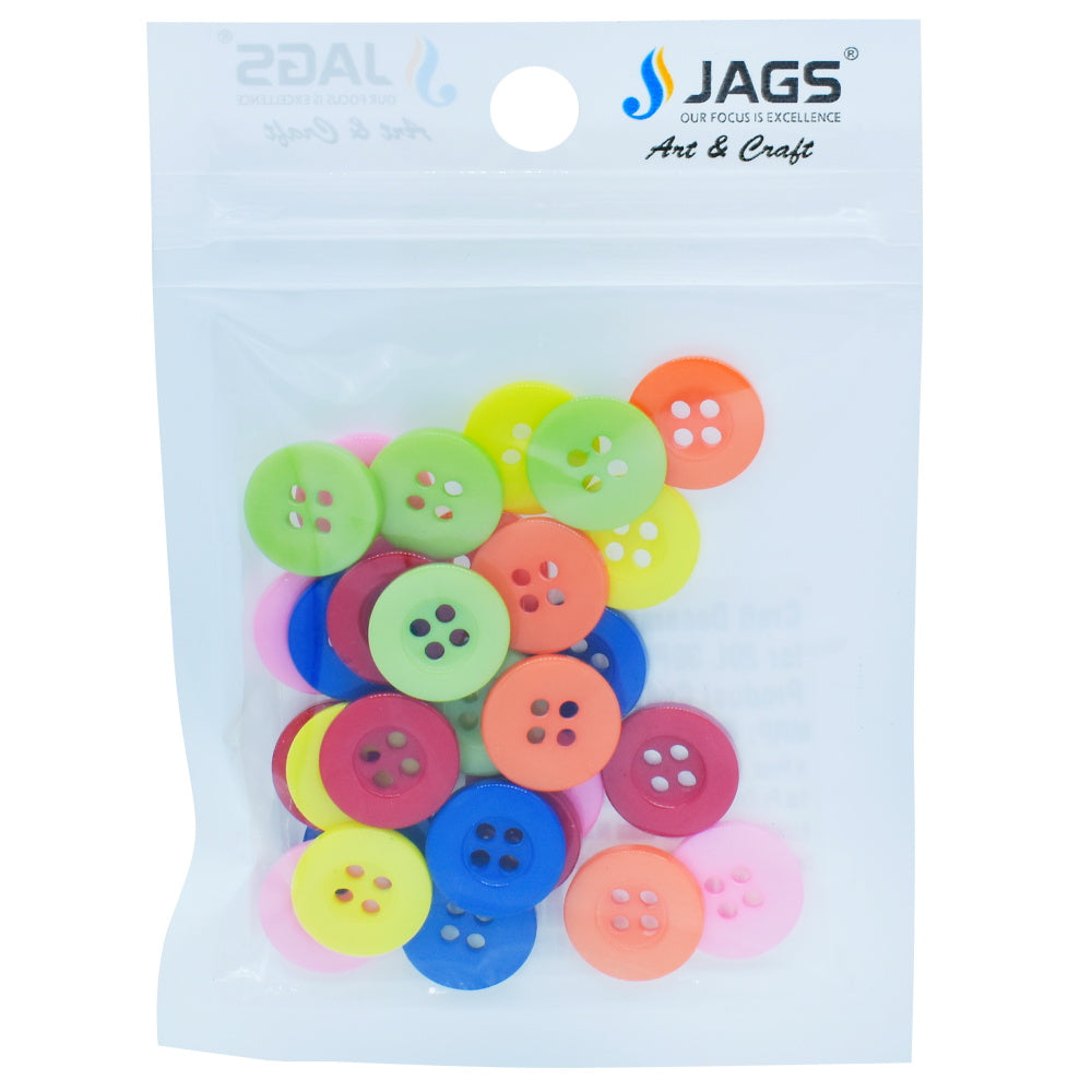 Gift To Love | Decorative Button Mix Color | Size : 20 L | Pcs : 30 Pcs | Code : CDBM02