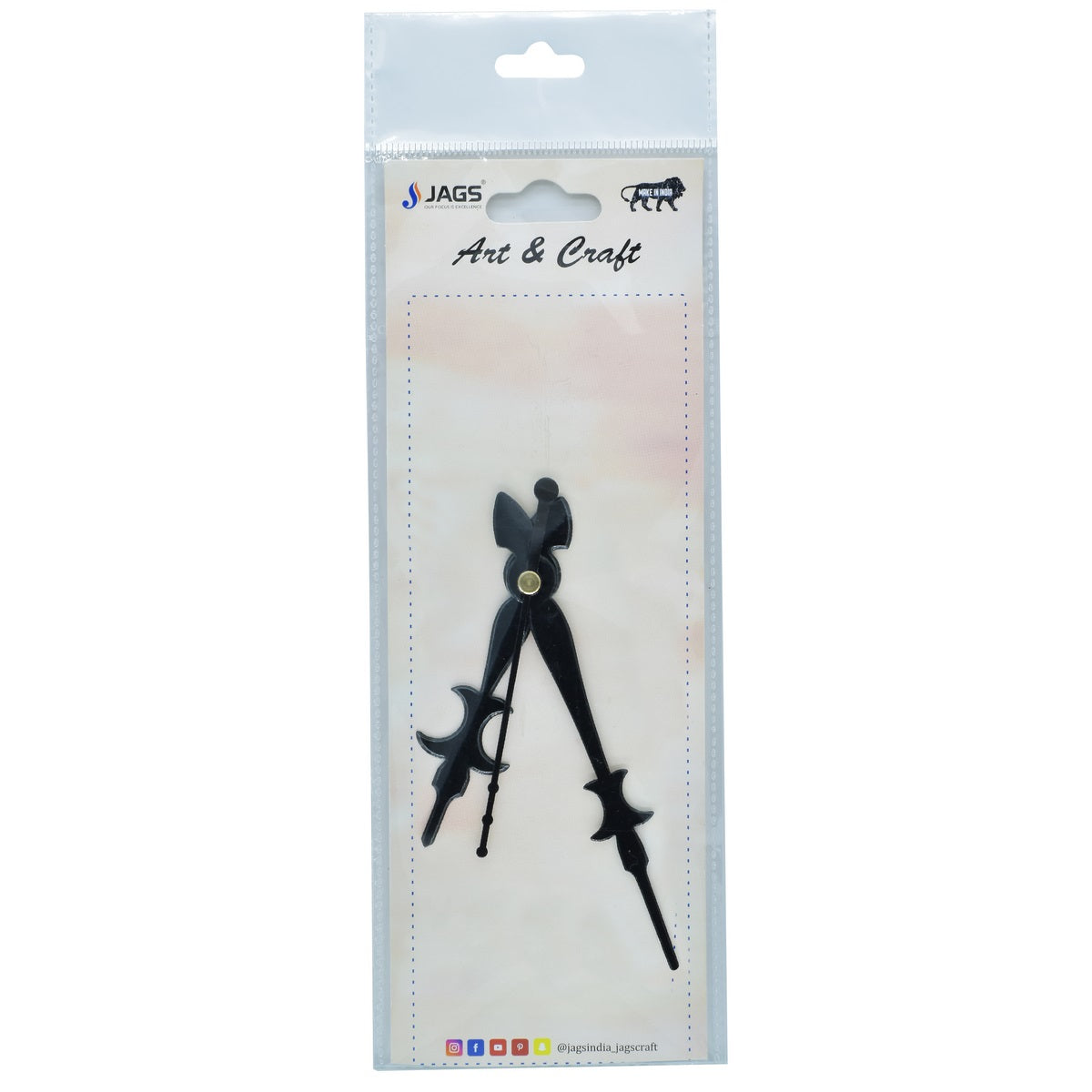 Gift To Love | Clock Hands Set Medium | Color : Black | Code : CH09BK