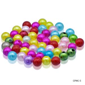 Gift To Love | Craft Beads Multi Colour | Size : 12 Mm | Pcs : 25 Gm | Code : CPMC-5