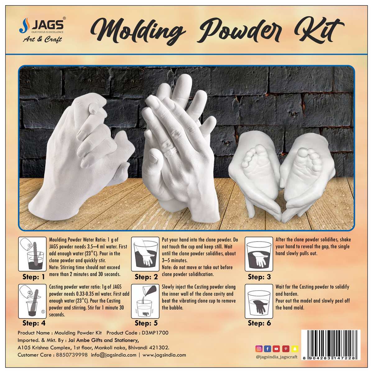 Gift To Love | DIY 3D Moulding Powder | Pcs : 1700 Grams | Code : D3MP1700