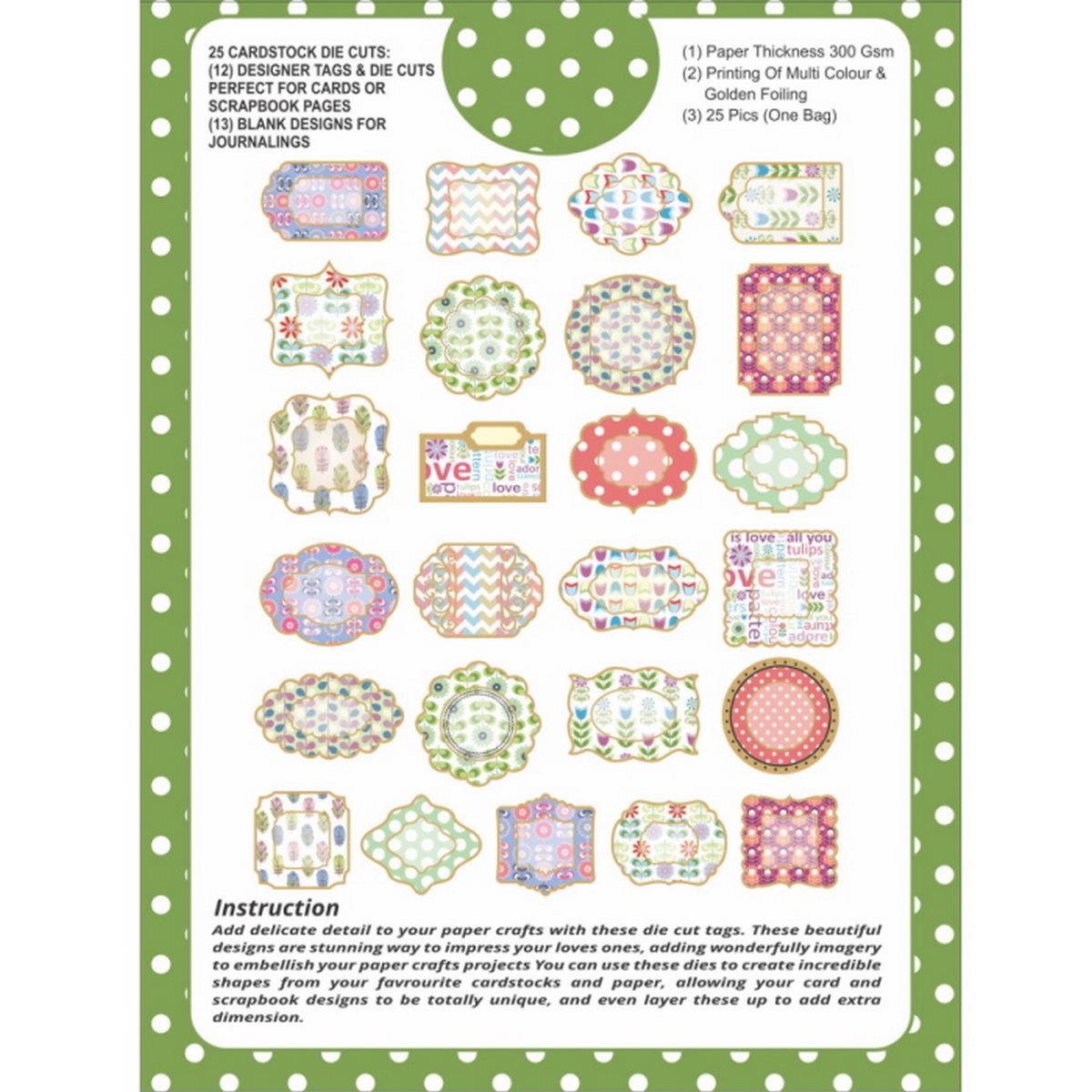 Gift To Love | Die Cut & Tags Spring | Code : DCTSPG-1