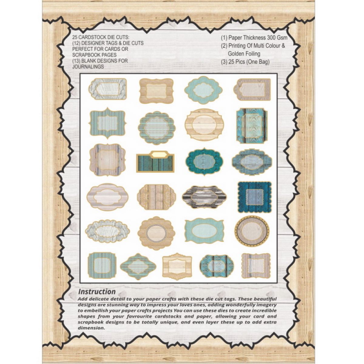 Gift To Love | Die Cut & Tags Woods Collections | Code : DCTWC-1