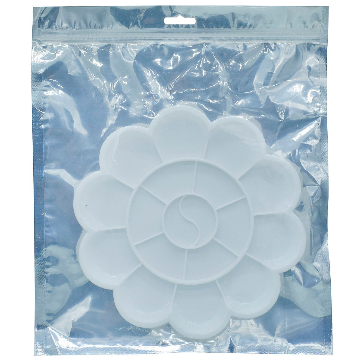 Gift To Love | Colour Mixing Plate Round Flower | Size : Medium | Code : DS404