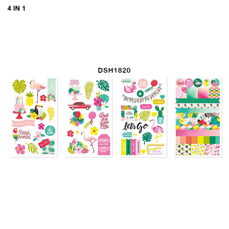 Gift To Love | Deco Sticker Eno | Pcs : 4 In 1 | Code : DSH1820