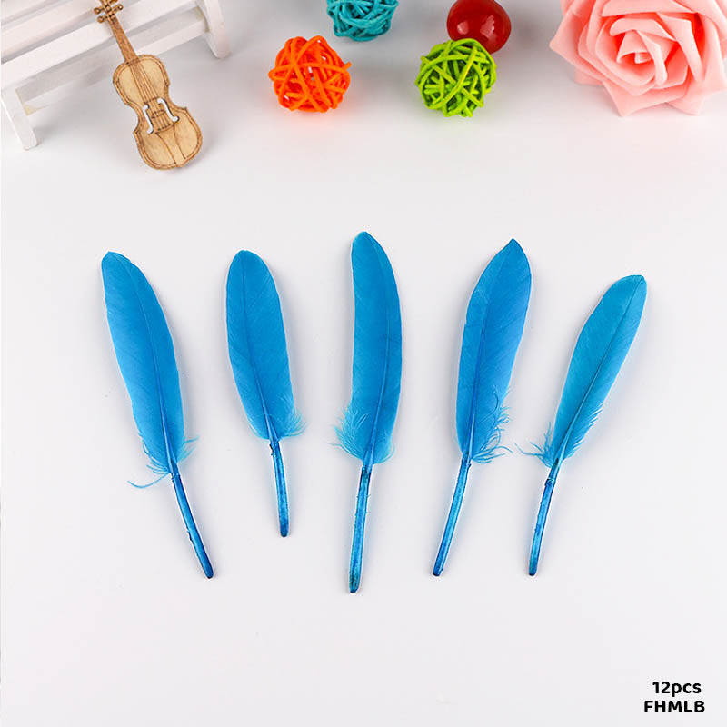 Gift To Love | Feather Hard Small | Color : Light Blue | Pcs : 12 Pcs | Code : FHMLB