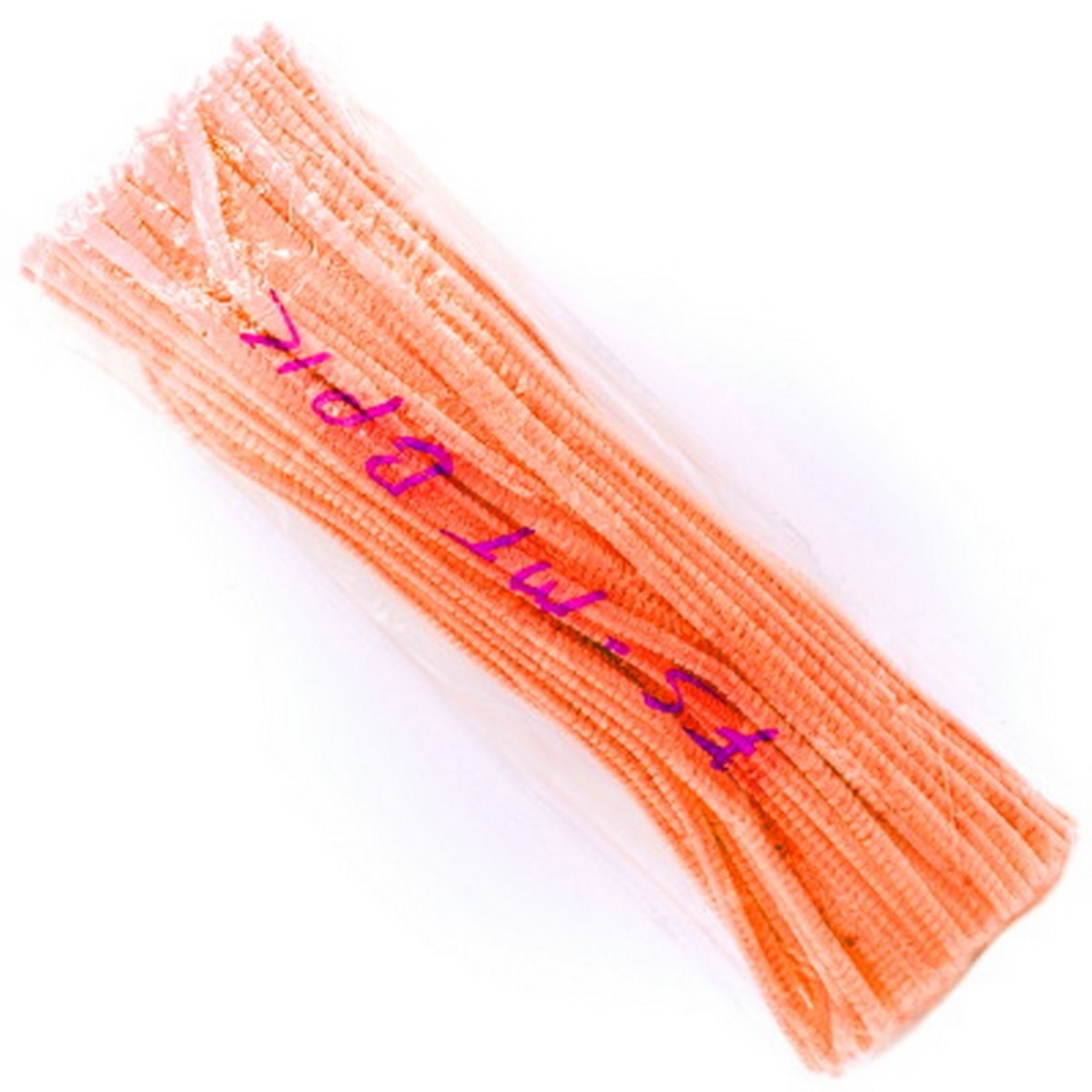 Gift To Love | Craft Pipe Cleaner | Color : Orange | Size : 7 Mm X 30 Cm | Pcs : 100 Pcs | Code : FS-MTOE