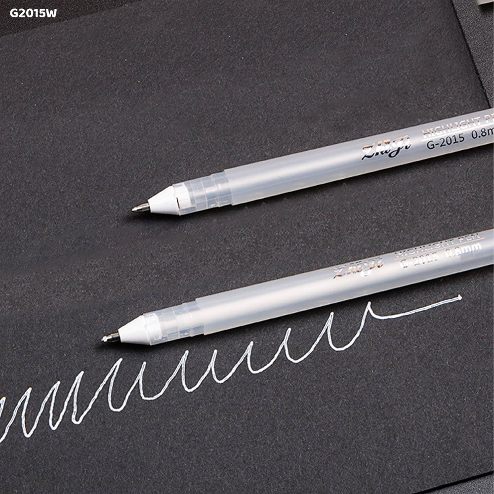 Gift To Love | Highlights Pen | Color : White | Size : 0.8 Mm | Pcs : 3 Pcs | Code : G2015W