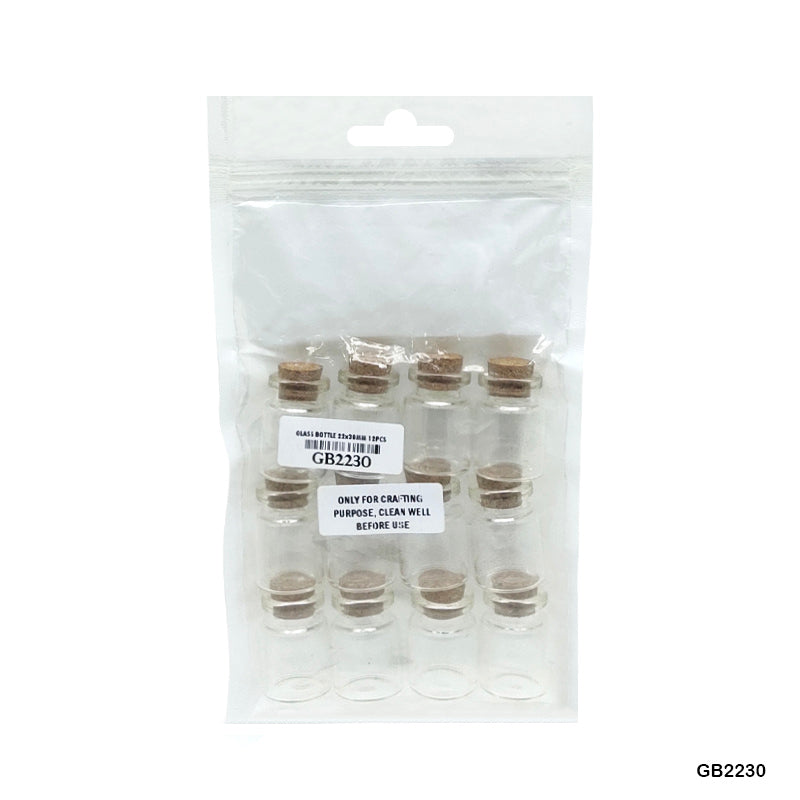 Gift To Love | Message Glass Bottle | Size : 22 Mm X 30 Mm | Pcs : 12 Pcs | Code : GB2230