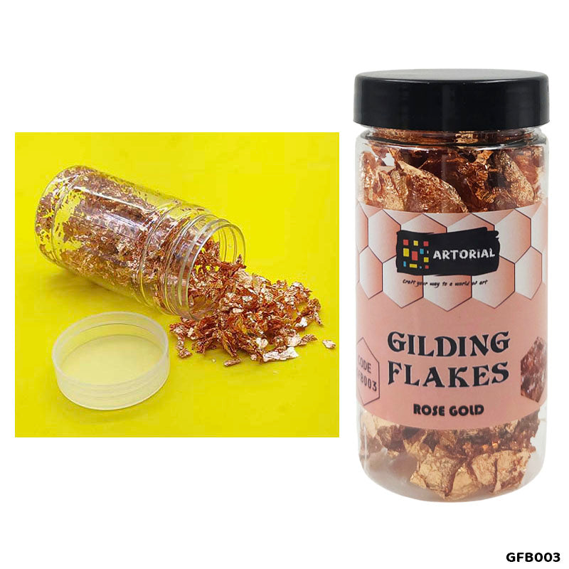 Gift To Love | Gilding Flakes Bottle | Color : Rose Gold | Code : GFB003