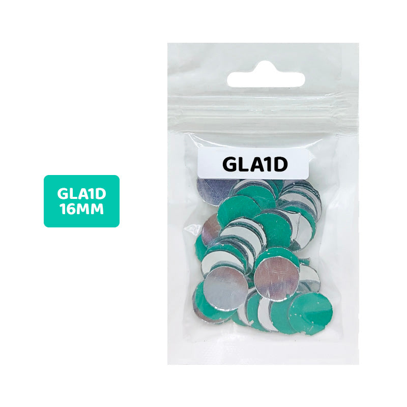 Gift To Love | Mirror Glass Round | Size : 16 Mm | Code : GLA1D